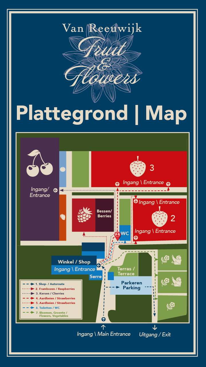 Plattegrond van zelfplukken